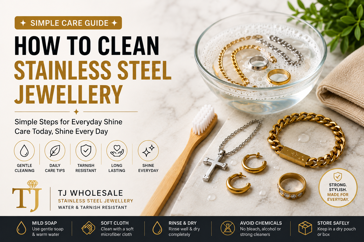 How to Clean Stainless Steel Jewellery: Simple Care Guide