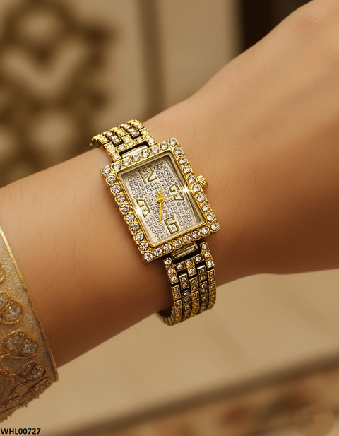 WHL00727 HWR Rectangle Dial Women's Watch - WHL