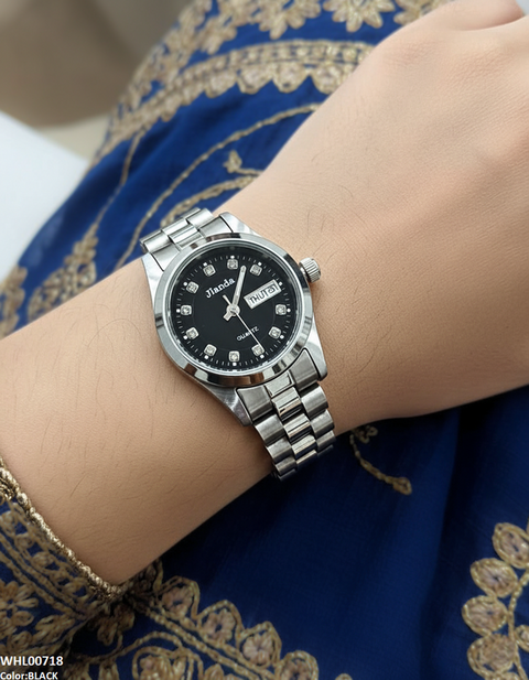 WHL00718 HWR Round Stone Dial Women's Watch - WHL