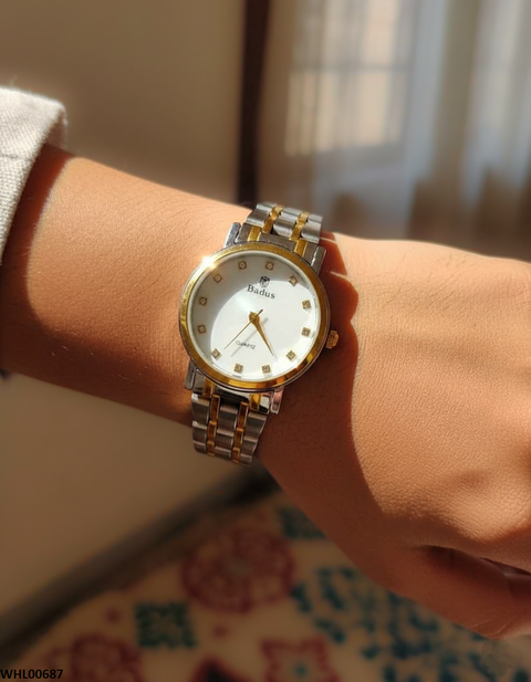 WHL00687 ZWA Round Stone Dial Women's Watch - WHL