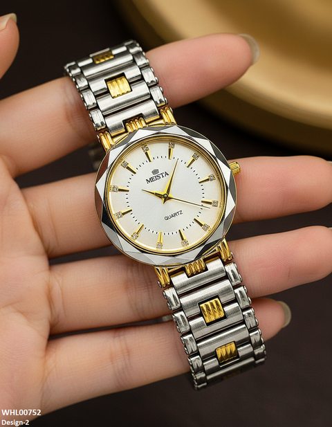 WHL00752 IWA Round Black Bezel Women's Watch - WHL