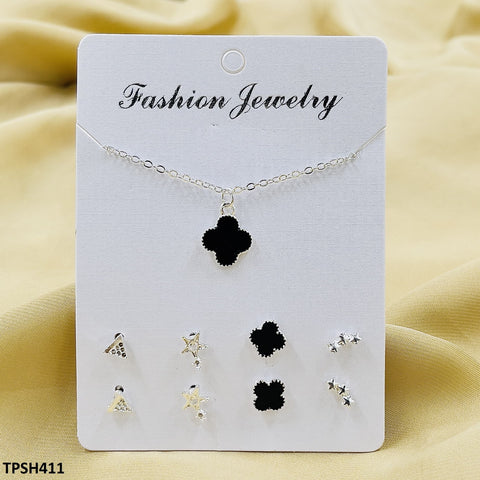 This TPSH411 XST pendant offers versatile fashion with its triangle, cross, and star designs. Made from artificial jewelry, it is a stylish addition to any outfit. Complete your look with this accessory from TJ Wholesale Pakistan.