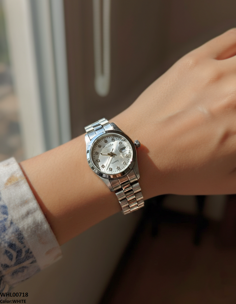 WHL00718 HWR Round Stone Dial Women's Watch - WHL