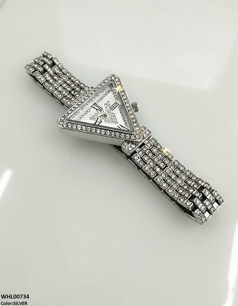 WHL00734 HWR Triangle Rhinestone Women's Watch - WHL