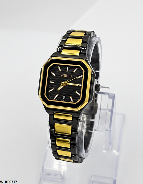 WHL00717 HWR Square Bezel Women's Watch - WHL