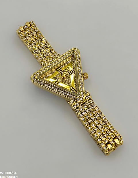 WHL00734 HWR Triangle Rhinestone Women's Watch - WHL