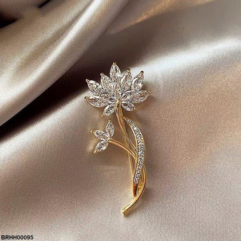 BRHH00095 XST Marquise Flower Broach - BRHH