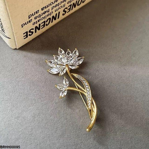 BRHH00095 XST Marquise Flower Broach - BRHH