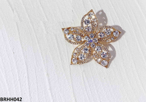 BRHH042 YMO Star Flower Broach - BRHH