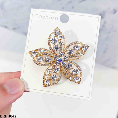 BRHH042 YMO Star Flower Broach - BRHH