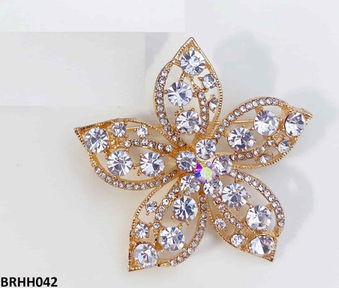 BRHH042 YMO Star Flower Broach - BRHH