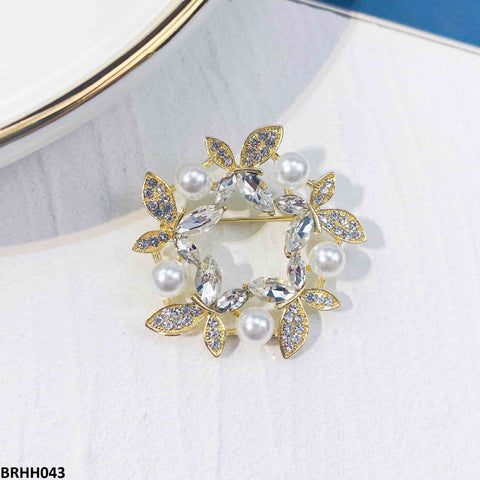 BRHH043 YMO Pearl Butterfly Broach - BRHH