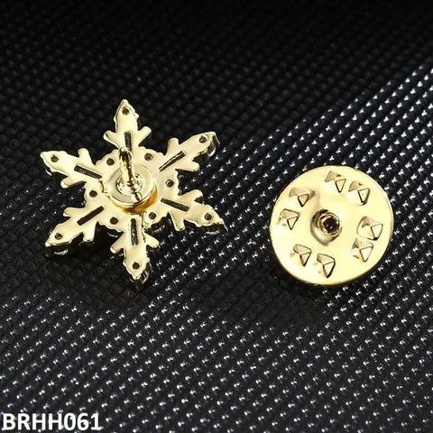 BRHH061 YMO Pearl Star Collar Pin - BRHH