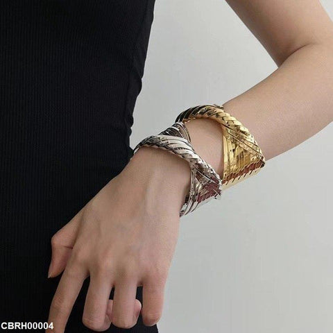 CBRH00004 SIQ Twisted Rope Hand Cuff Bracelet - CBRH