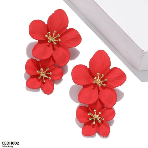 These CEDH002 JMN Flower Drop Earrings from TJ Wholesale Pakistan are more than just fashion jewelry - they are a perfect addition to your everyday wardrobe, adding a touch of elegance and style. Made with high-quality materials, these artificial earrings are the perfect fashion accessory to complete any outfit.