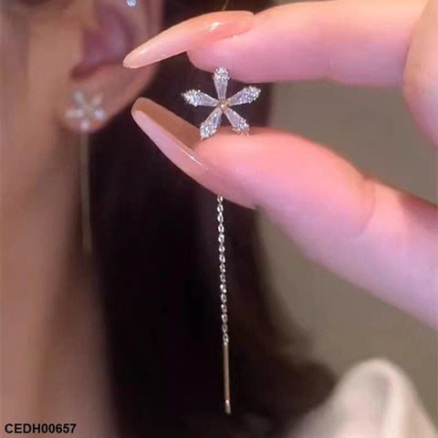 CEDH00657 YQG Star Drop Earrings - CEDH