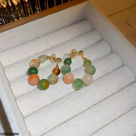 CEDH00666 YYZ Round Drop  Earrings - CEDH