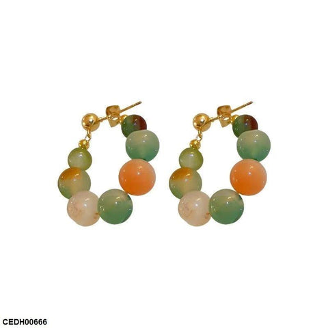 CEDH00666 YYZ Round Drop  Earrings - CEDH