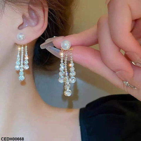 CEDH00668 ZHL Round Drop Earrings - CEDH