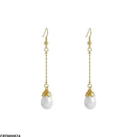 CEDH00674 YQG Pearl Drop Earrings Pair - CEDH