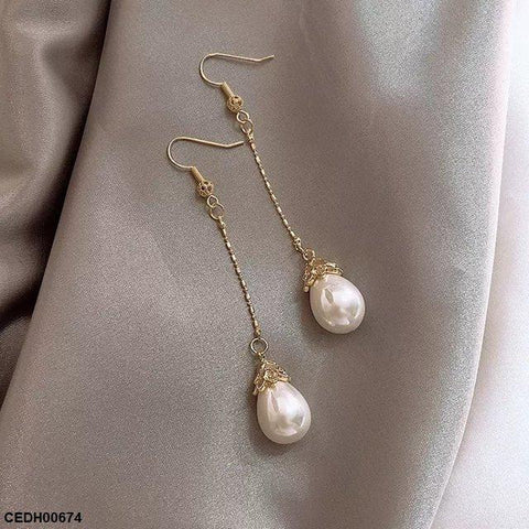 CEDH00674 YQG Pearl Drop Earrings Pair - CEDH