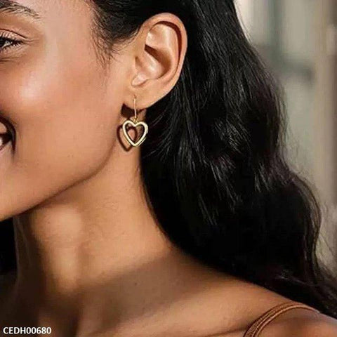 CEDH00680 JMN Heart Drop Earrings - CEDH