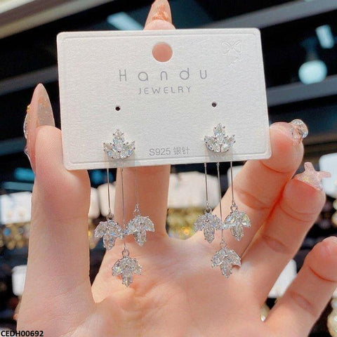 CEDH00692 ZHL Marquise Stone Drop Earrings - CEDH
