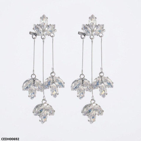 CEDH00692 ZHL Marquise Stone Drop Earrings - CEDH