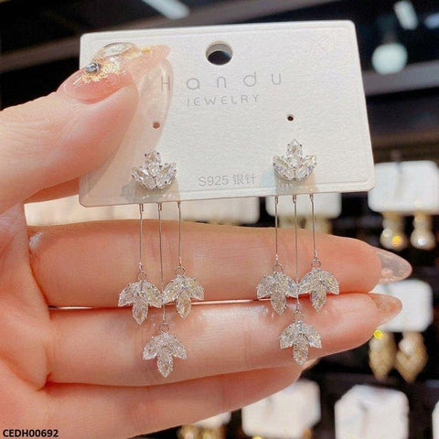 CEDH00692 ZHL Marquise Stone Drop Earrings - CEDH