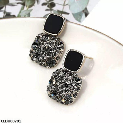 CEDH00701 LSH   Square Drop Earrings - CEDH