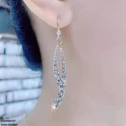 CEDH00757  ZHL Round Layered Drop Earrings - CEDH