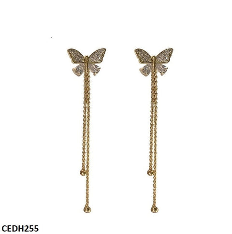 These CEDH255 LSH Butterfly Drop Earrings from TJ Wholesale Pakistan are perfect for adding a touch of elegance to any outfit. Made of fashionable and artificial jewelry, these fashion accessories are a must-have for any stylish wardrobe. Enhance your look with these beautiful butterfly earrings.