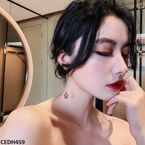 CEDH459 YQG Star Drop Earrings Pair - CEDH