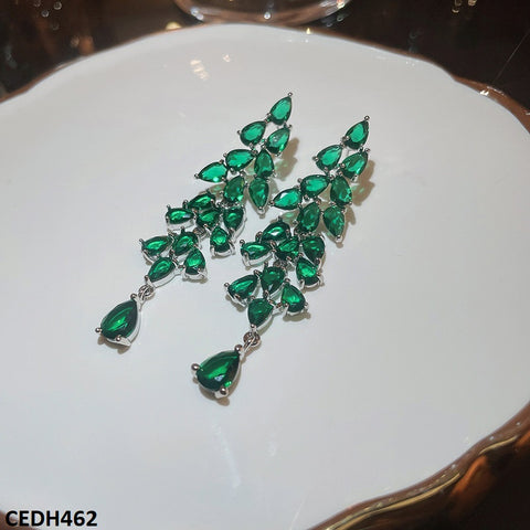 CEDH462 SIQ Tear Drop Earrings Pair - CEDH