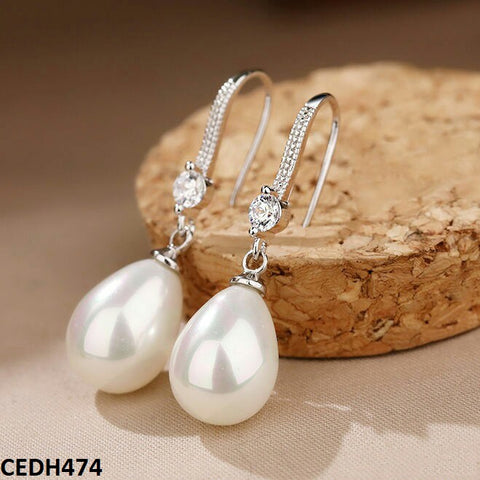 CEDH474 KRL Pearl Drop Earrings - CEDH