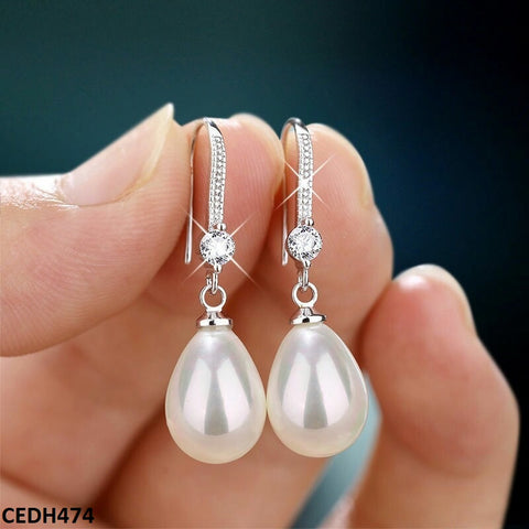 CEDH474 KRL Pearl Drop Earrings - CEDH