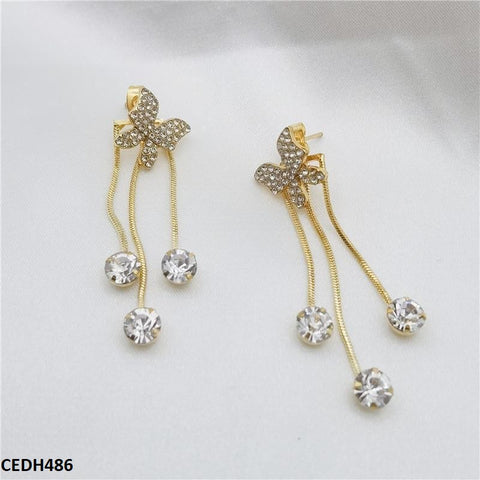 CEDH486 LSH Butterfly Drop Earrings - CEDH