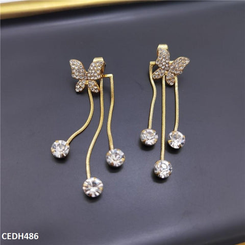 CEDH486 LSH Butterfly Drop Earrings - CEDH