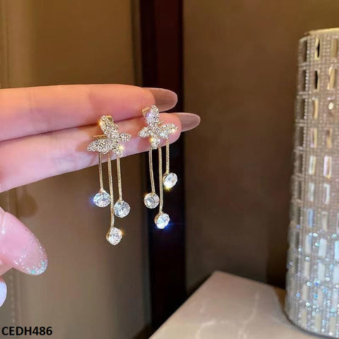 CEDH486 LSH Butterfly Drop Earrings - CEDH