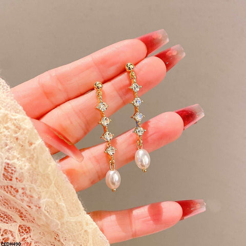 CEDH490 YHC Pearl Drop Earrings - CEDH