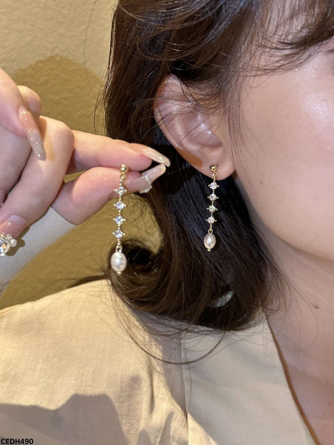 CEDH490 YHC Pearl Drop Earrings - CEDH