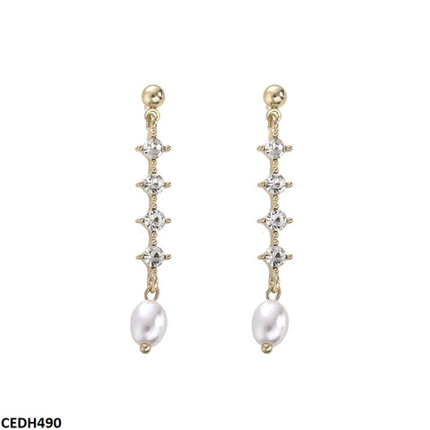 CEDH490 YHC Pearl Drop Earrings - CEDH