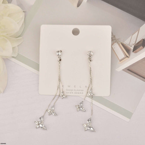 CEDH492 XST Butterfly Layered Drop Earrings - CEDH
