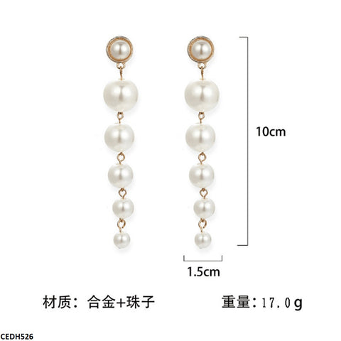 CEDH526 JMN Pearl Drop Earrings  - CEDH