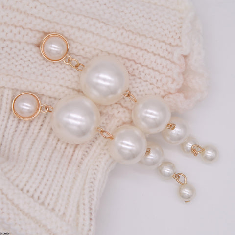 CEDH526 JMN Pearl Drop Earrings  - CEDH