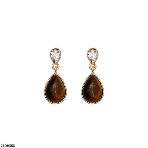 CEDH553 HJF Tear Drop  Earrings  - CEDH