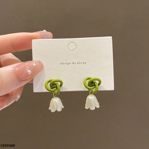 CEDH589 YYZ Flower Drop Earrings - CEDH
