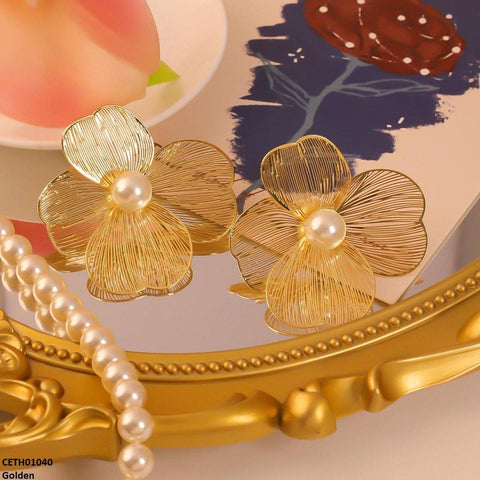 CETH01040 LSH Pearl Flower Tops Pair - CETH