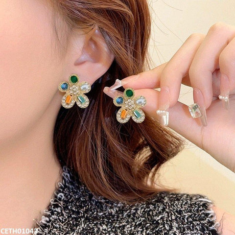 CETH01043 LSH Flower Pearl Tops Pair - CETH