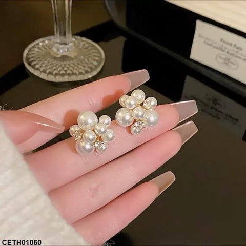 CETH01060 ZHL Round Pearl Tops Pair - CETH